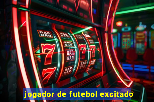 jogador de futebol excitado